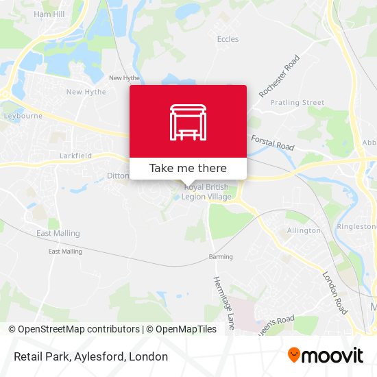Retail Park, Aylesford map