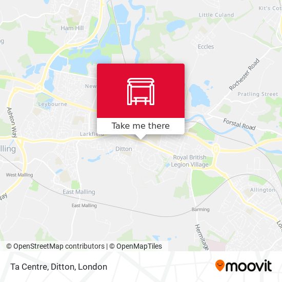 Ta Centre, Ditton map