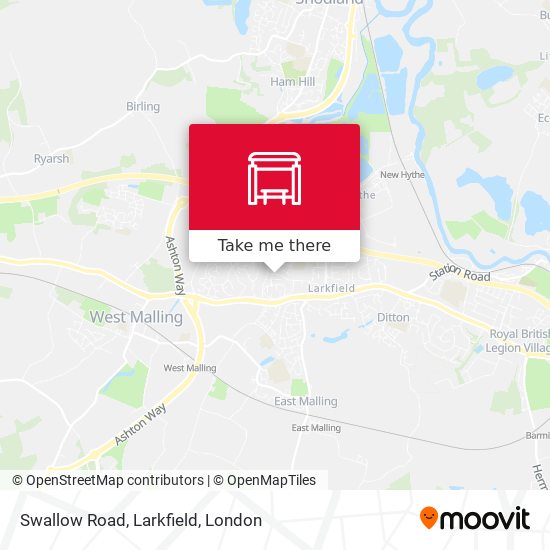 Swallow Road, Larkfield map