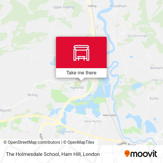 The Holmesdale School, Ham Hill map