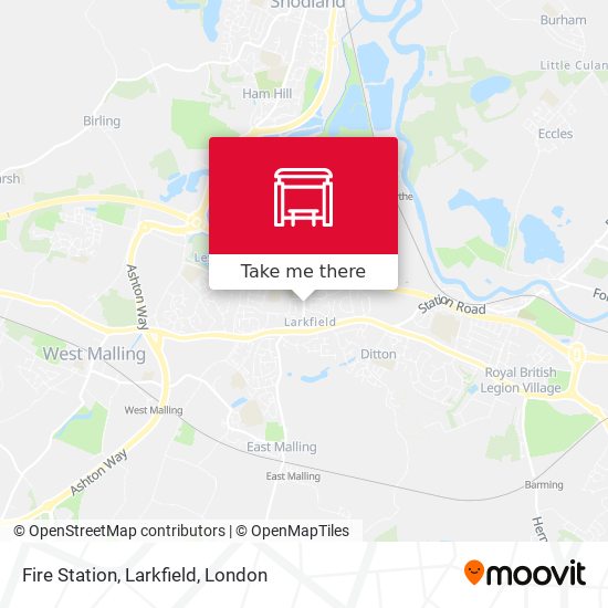 Fire Station, Larkfield map