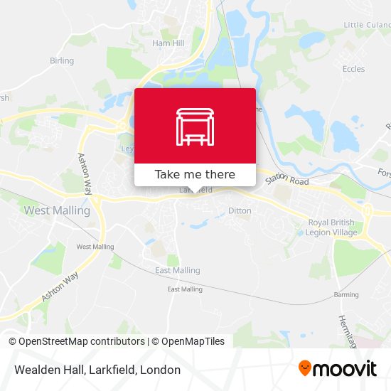 Wealden Hall, Larkfield map