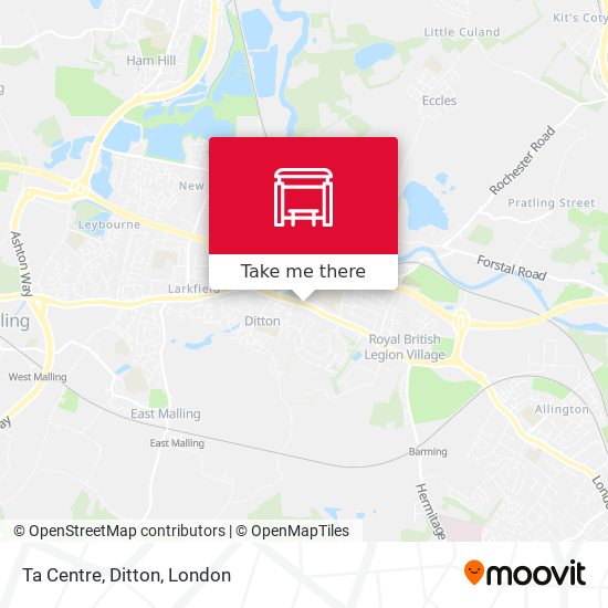 Ta Centre, Ditton map