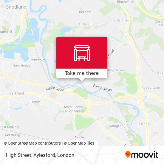 High Street, Aylesford map
