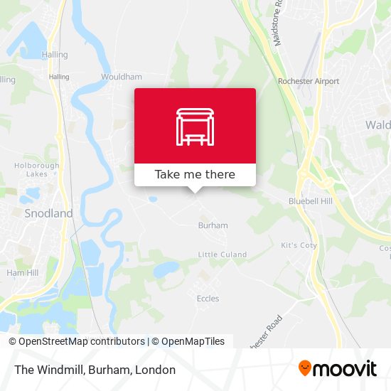 The Windmill, Burham map