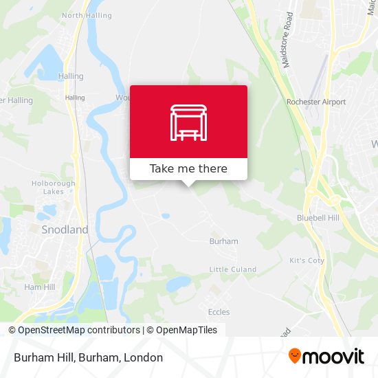 Burham Hill, Burham map