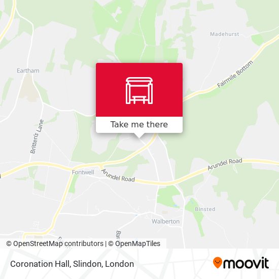 Coronation Hall, Slindon map
