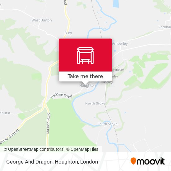 George And Dragon, Houghton map