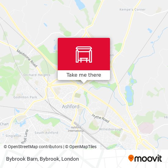 Bybrook Barn, Bybrook map