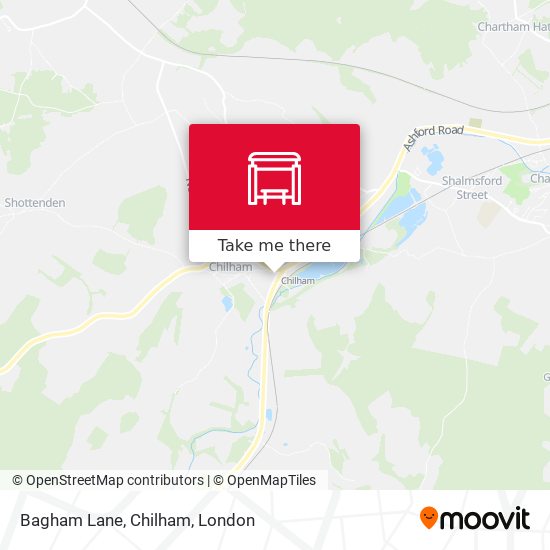 Bagham Lane, Chilham map