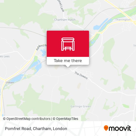 Pomfret Road, Chartham map
