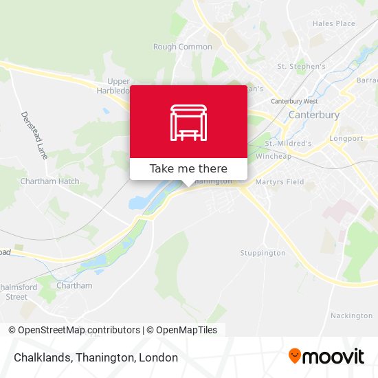Chalklands, Thanington map