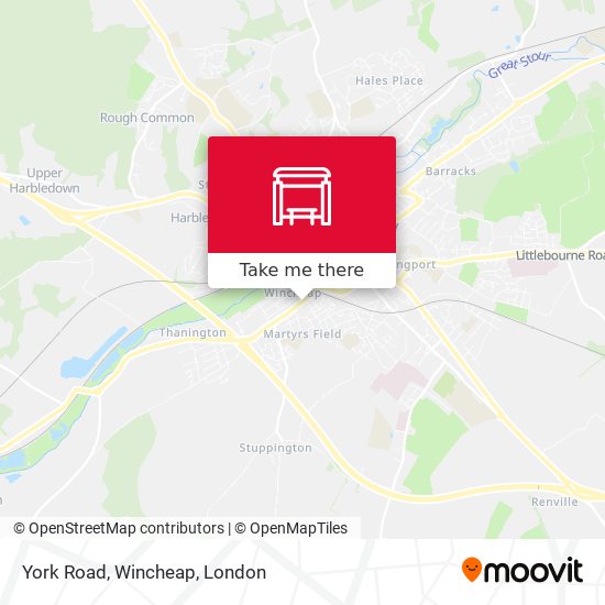 York Road, Wincheap map