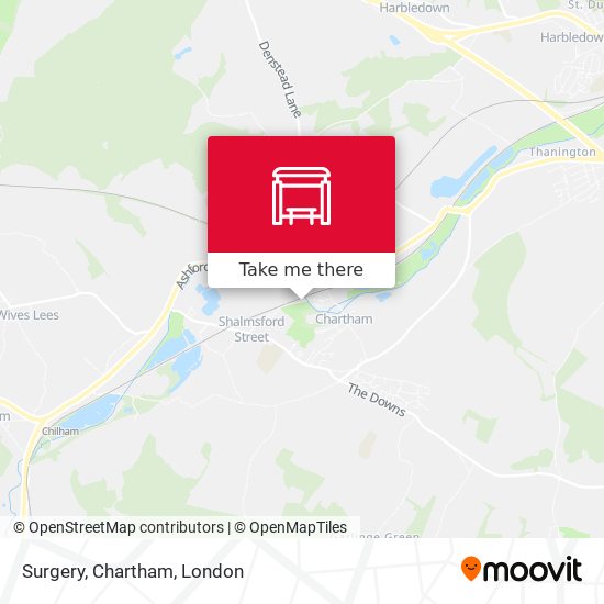 Surgery, Chartham map