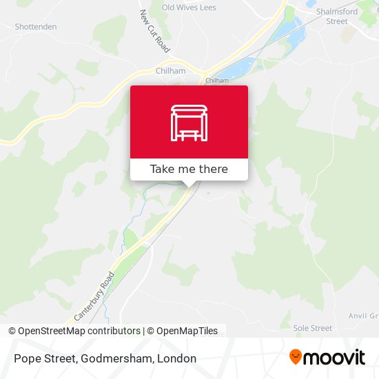 Pope Street, Godmersham map