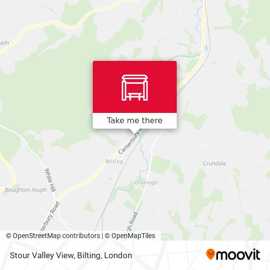 Stour Valley View, Bilting map