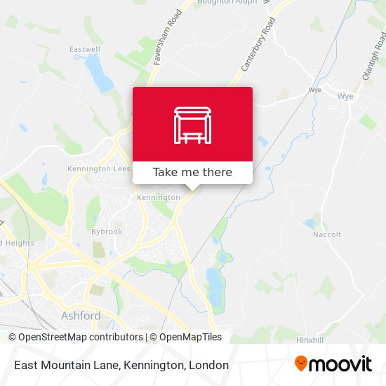 East Mountain Lane, Kennington map