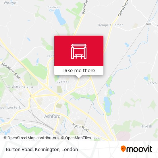 Burton Road, Kennington map