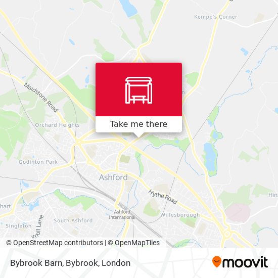 Bybrook Barn, Bybrook map