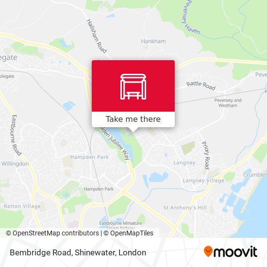 Bembridge Road, Shinewater map