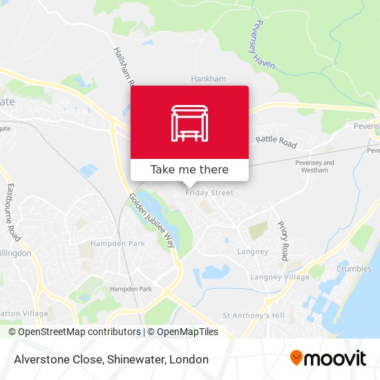 Alverstone Close, Shinewater map