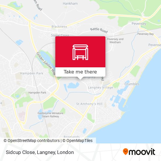 Sidcup Close, Langney map