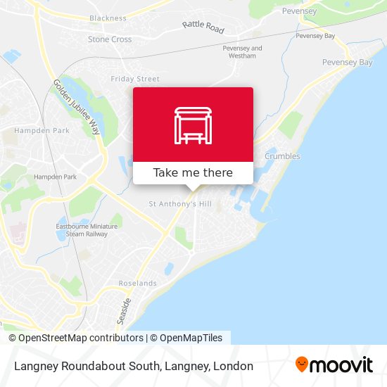 Langney Roundabout South, Langney map