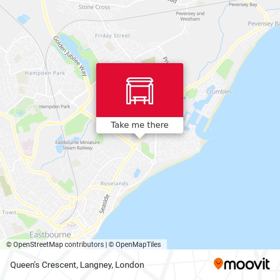 Queen's Crescent, Langney map