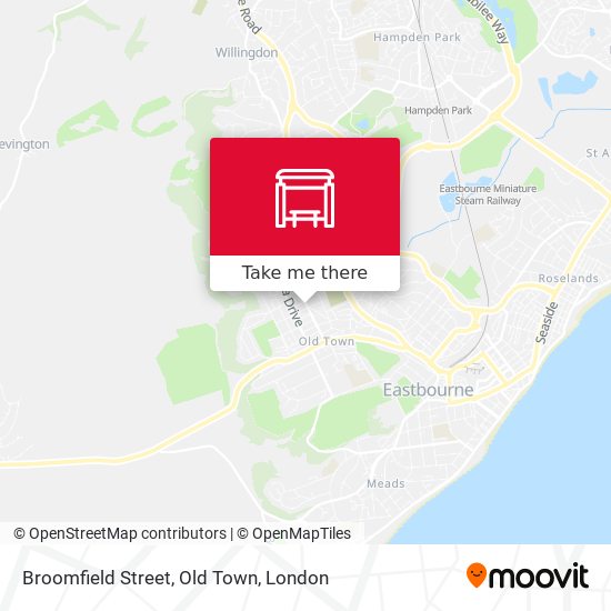 Broomfield Street, Old Town map