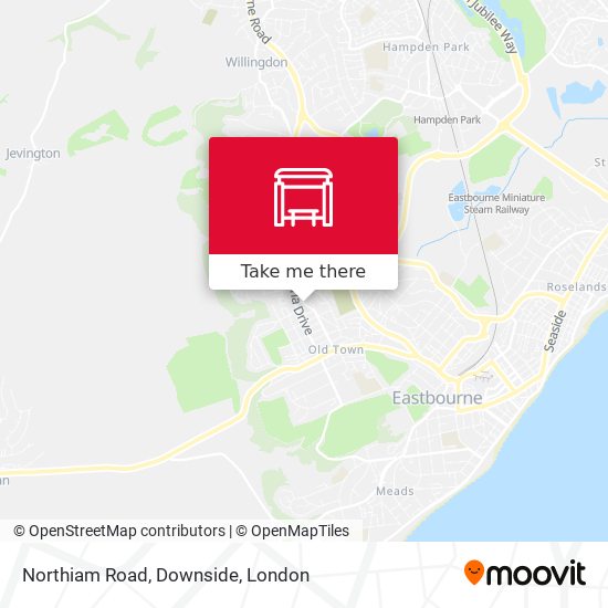 Northiam Road, Downside map