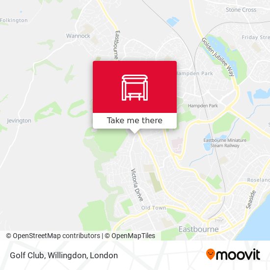 Golf Club, Willingdon map