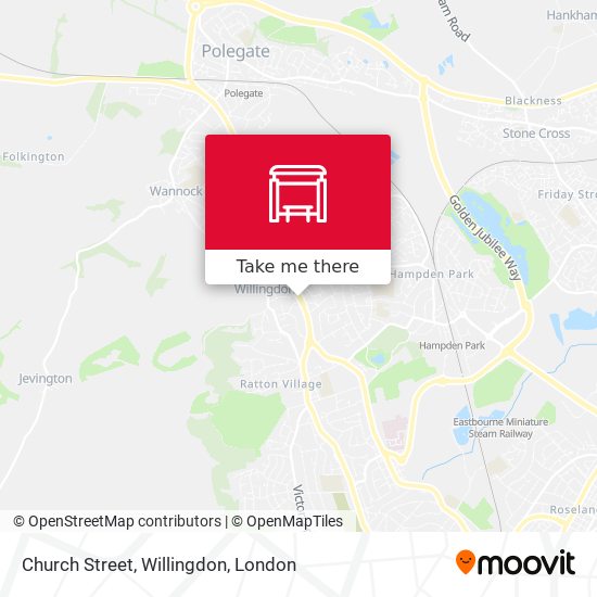 Church Street, Willingdon map