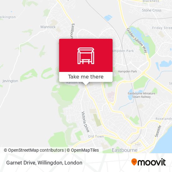Garnet Drive, Willingdon map