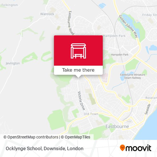 Ocklynge School, Downside map