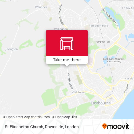 St Elisabeth's Church, Downside map