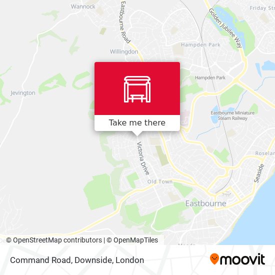 Command Road, Downside map