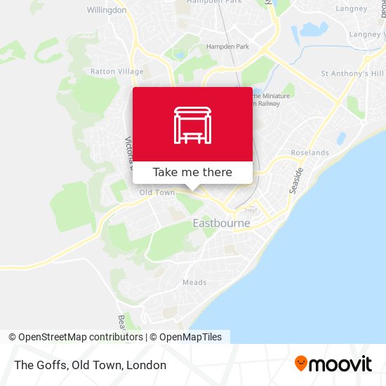 The Goffs, Old Town map