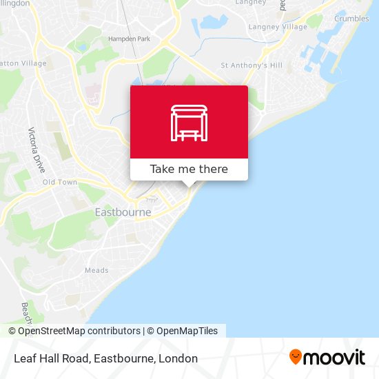 Leaf Hall Road, Eastbourne map