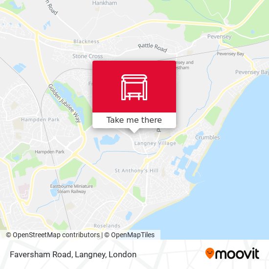 Faversham Road, Langney map