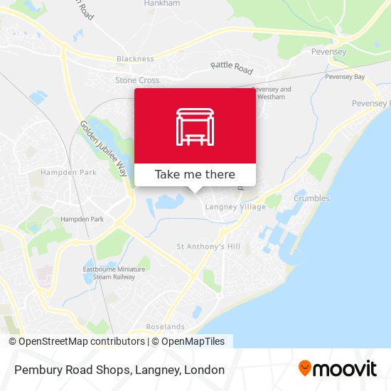 Pembury Road Shops, Langney map