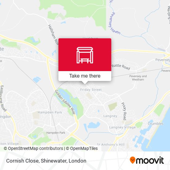 Cornish Close, Shinewater map