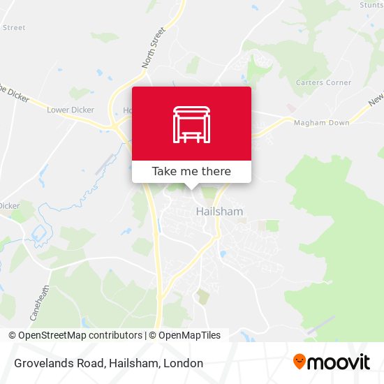 Grovelands Road, Hailsham map