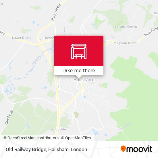 Old Railway Bridge, Hailsham map