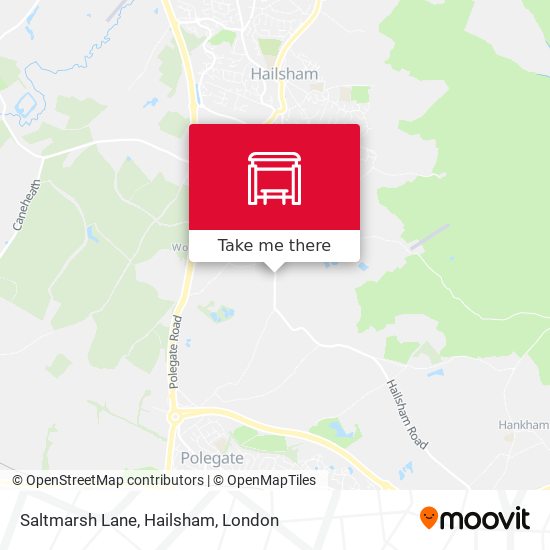Saltmarsh Lane, Hailsham map