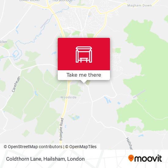 Coldthorn Lane, Hailsham map