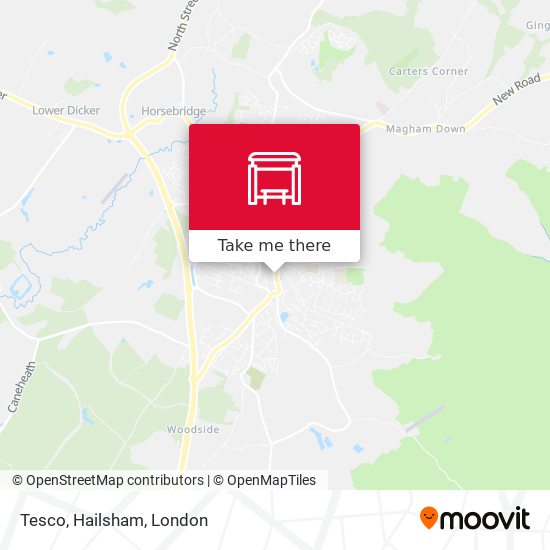 Tesco, Hailsham map