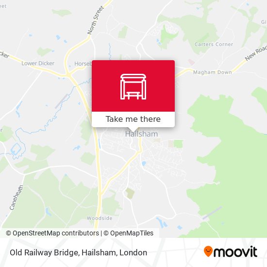 Old Railway Bridge, Hailsham map