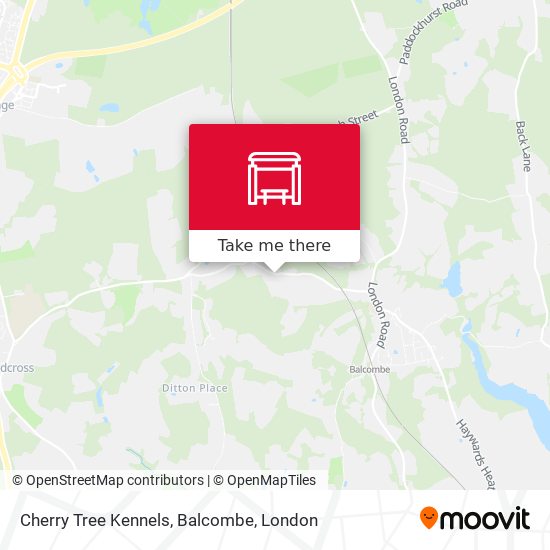 Cherry Tree Kennels, Balcombe map