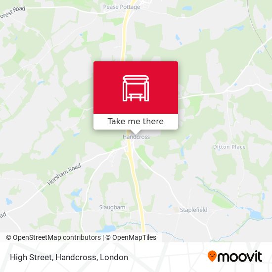 High Street, Handcross map
