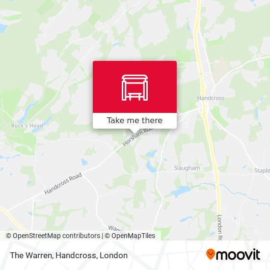 The Warren, Handcross map